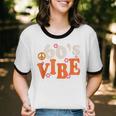 60's Vibe Retro Nostalgia Classic Mixtape Era 1960s Party Unisex Cotton Ringer T-Shirt