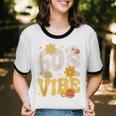 60's Vibe Vintage Nostalgia Mixtape Era 1960s Party Groovy Unisex Cotton Ringer T-Shirt