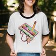 80s 90s Retro Halloween's Party Costume Nostalgia Cassette Unisex Cotton Ringer T-Shirt