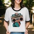 80s 90s Retro Party Costume Nostalgia Boombox Music Hip Hop Unisex Cotton Ringer T-Shirt