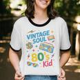 80’s Kid Nostalgia Retro Music Lover Retro 1980s Throwback Unisex Cotton Ringer T-Shirt