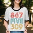 8675309 Retro Vintage 80's 90's Music Nostalgia Unisex Cotton Ringer T-Shirt