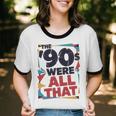 The 90s Were All That – Retro 1990s Nostalgia Tee Premium Tri-Blend Unisex Cotton Ringer T-Shirt