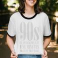 The 90s I'd Go Back For Five Minutes Nostalgia Quote Unisex Cotton Ringer T-Shirt