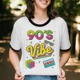 90s Nostalgia Retro Apparel 90'S Vibe Retro Unisex Cotton Ringer T-Shirt