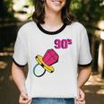 90’s Ring Retro Nostalgia Colorful Throwback Unisex Cotton Ringer T-Shirt