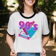90's Vibe Retro Style Cassette Tape Nostalgia 1990s Party Unisex Cotton Ringer T-Shirt