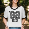 '92 Kid Perfect Vintage Retro Nostalgia Gear For Year 1992 Unisex Cotton Ringer T-Shirt