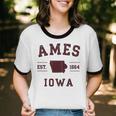 Ames Iowa Est 1864 Nostalgia Premium Tri-Blend Unisex Cotton Ringer T-Shirt Ames Iowa Est 1864 Nostalgia Premium Tri-Blend Unisex Cotton Ringer T-Shirt