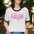 Angel Y2k Aesthetic 2000s Millennial Nostalgia Retro Pink Unisex Cotton Ringer T-Shirt Angel Y2k Aesthetic 2000s Millennial Nostalgia Retro Pink Unisex Cotton Ringer T-Shirt