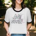 Anti Social Anti Social Club Introvert People Haters Unisex Cotton Ringer T-Shirt