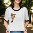 Avoiding People Secretly Cat Introvert Humor Unisex Cotton Ringer T-Shirt Avoiding People Secretly Cat Introvert Humor Unisex Cotton Ringer T-Shirt