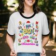 Back To 90's Christmas Nostalgia Quotes Graphic Premium Tri-Blend Unisex Cotton Ringer T-Shirt