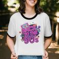 Back To The 90s Retro Nostalgia Unisex Cotton Ringer T-Shirt Back To The 90s Retro Nostalgia Unisex Cotton Ringer T-Shirt