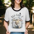 Back Off – Sheep Baa Crow Caw Pun For Introverts Unisex Cotton Ringer T-Shirt