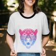 Bi Shy And Ready To Cry Bisexual Introvert Bi Pride Unisex Cotton Ringer T-Shirt