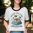Books Helping Introvert Avoid Conversation Unisex Cotton Ringer T-Shirt