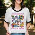 Born In The 80s Raised In The 90s Nostalgia Retro Memories Unisex Cotton Ringer T-Shirt