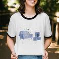 Born To Nap Forced To Exist Lazy Skeleton Couch Introverts Unisex Cotton Ringer T-Shirt