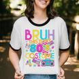 Bruh This Is My 80's Costume Nostalgia Mixtape 80s 90s Party Unisex Cotton Ringer T-Shirt Bruh This Is My 80's Costume Nostalgia Mixtape 80s 90s Party Unisex Cotton Ringer T-Shirt