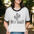 Cactus Not A Hugger Homebody Introvert Raglan Baseball Tee Unisex Cotton Ringer T-Shirt