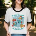 Cartoon Sarcasm Anti-Social Nihilism Introvert Fish Unisex Cotton Ringer T-Shirt