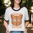 Cat Lover Antisocial Too Close Introvert People Hater Unisex Cotton Ringer T-Shirt Cat Lover Antisocial Too Close Introvert People Hater Unisex Cotton Ringer T-Shirt