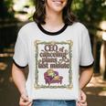 CEO Of Canceling Plans Flake Introvert Friend Premium Tri-Blend Unisex Cotton Ringer T-Shirt