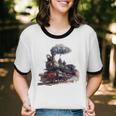 Classic Steam Train Enthusiasts Nostalgia For Train Lovers Unisex Cotton Ringer T-Shirt
