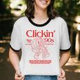 Clickin' Since The 90s Retro Computer Nostalgia Unisex Cotton Ringer T-Shirt