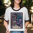 Color Graphic The Introvert Tarot Card Raglan Baseball Tee Unisex Cotton Ringer T-Shirt Color Graphic The Introvert Tarot Card Raglan Baseball Tee Unisex Cotton Ringer T-Shirt