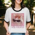 Cool Cat Meme Ew People Anti Social Introvert Cute Cat Unisex Cotton Ringer T-Shirt