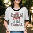 Corn Enthusiast Introvert Maize Farmer Planter Grower Unisex Cotton Ringer T-Shirt Corn Enthusiast Introvert Maize Farmer Planter Grower Unisex Cotton Ringer T-Shirt