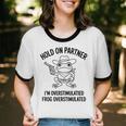 Cowboy Frog Overstimulated Western Meme Introverts Unisex Cotton Ringer T-Shirt