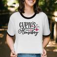 Cupid's Homebody Introvert Valentine's Day Home Unisex Cotton Ringer T-Shirt