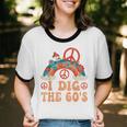 I Dig The 60s Aesthetic Nostalgia 1960's Retro 60s Party Unisex Cotton Ringer T-Shirt