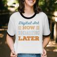 Digital Art Now Minimal Socializing Introvert Vintage Unisex Cotton Ringer T-Shirt Digital Art Now Minimal Socializing Introvert Vintage Unisex Cotton Ringer T-Shirt