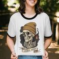 Elder Emo Skeleton Beanie Nostalgia Scene Aesthetic Unisex Cotton Ringer T-Shirt Elder Emo Skeleton Beanie Nostalgia Scene Aesthetic Unisex Cotton Ringer T-Shirt