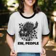 Ew People Introvert Cat Lover Crazy Cats Lady Unisex Cotton Ringer T-Shirt