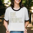 EW People Introvert Sarcastic Graphic Style Unisex Cotton Ringer T-Shirt EW People Introvert Sarcastic Graphic Style Unisex Cotton Ringer T-Shirt