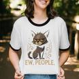 Ew People Moody Cat Sarcastic Introvert Artwork Unisex Cotton Ringer T-Shirt Ew People Moody Cat Sarcastic Introvert Artwork Unisex Cotton Ringer T-Shirt