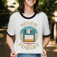 Never Forget Retro Diskette Nostalgia Vintage Unisex Cotton Ringer T-Shirt Never Forget Retro Diskette Nostalgia Vintage Unisex Cotton Ringer T-Shirt