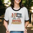 Never Forget Retro Old Technology Nostalgia Unisex Cotton Ringer T-Shirt