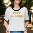 Free Shrugs Don't Care Introvert Unisex Cotton Ringer T-Shirt Free Shrugs Don't Care Introvert Unisex Cotton Ringer T-Shirt