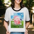 Frutiger Aero Aesthetic Tech Kawaii Strawberry Milk Fishes Unisex Cotton Ringer T-Shirt Frutiger Aero Aesthetic Tech Kawaii Strawberry Milk Fishes Unisex Cotton Ringer T-Shirt