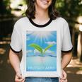 Frutiger Aero Aesthetics Unisex Cotton Ringer T-Shirt