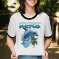 Frutiger Aero Splashy Dolphin Y2k Aesthetic Graphic Unisex Cotton Ringer T-Shirt Frutiger Aero Splashy Dolphin Y2k Aesthetic Graphic Unisex Cotton Ringer T-Shirt