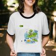 Frutiger Aero Y2K Fashion Trends Statement Piece Tech Orbite Unisex Cotton Ringer T-Shirt