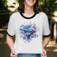 Frutiger Aero Y2K Fish Unisex Cotton Ringer T-Shirt