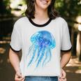 Frutiger Aero Y2K Jellyfish Unisex Cotton Ringer T-Shirt